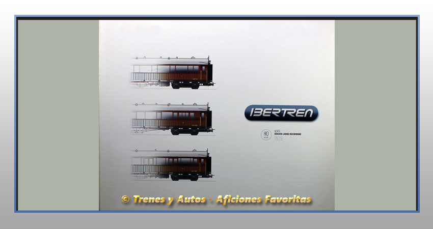 Set tres coches de madera largo recorrido - Norte